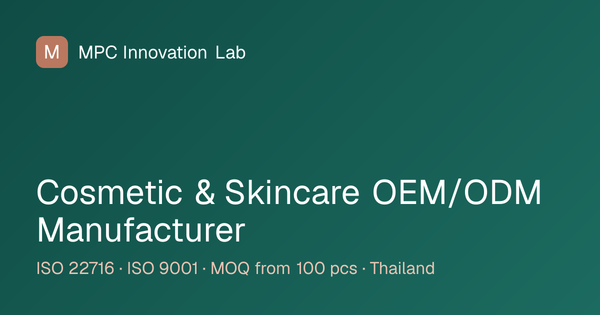 Oral Care OEM/ODM Manufacturer | MPC Innovation Lab